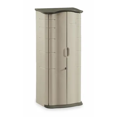 RUBBERMAID COMMERCIAL PRODUCTS Outdoor Storage Shed - Plastic Cabinet-Style Sheds