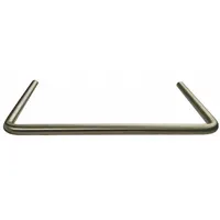 MONROE PMP Pull Handle: Threaded Holes, Stainless Steel, Silver, #4-40 Screw Size, 0.16 in (MPN PH-0125)