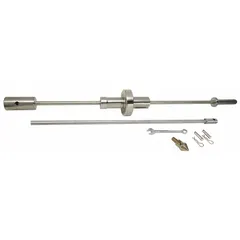 Manual analog soil penetrometer for dynamic cone penetration testing. Used to measure soil resistance by driving a cone with a single mass hammer, assessing compaction and bearing capacity in geotechnical and construction applications. Lubricated with 3-in-1 Oil.