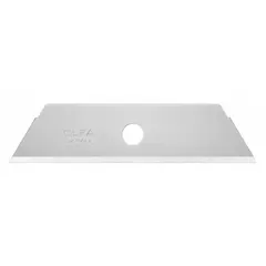 Steel replacement blades with straight edge and standard tip. Each blade measures 2-27/32 in length, 3/4 in width, and 0.023 in thickness. Suitable for cutting cardboard, plastic strapping, drywall, and other common materials in construction, packaging, and manufacturing. Sold in a 10-pack.