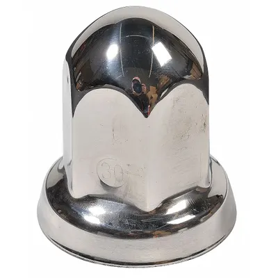 PHOENIX SP27 Lug Nut Cover, Metric, Stainless Steel, Polished, 30 mm Hex - Fleet and Vehicle Maintenance