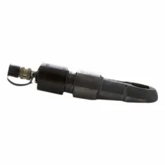 The POWER TEAM HNS150A is a hydraulic nut splitter with a 15 ton nominal capacity. It handles bolt sizes from 1/2 in to 1-1/8 in and hex nut sizes from 1/2 in to 1-1/2 in. Used in industrial maintenance and repair to safely split corroded or seized nuts without damaging the bolt.