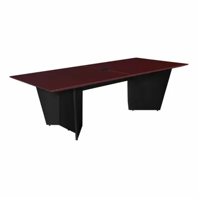 REGENCY Conference Table: Rectangle, Laminate/Melamine, Mahogany, 96 in Overall Lg - Rectangular Conference Tables