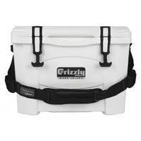 GRIZZLY COOLERS Marine Chest Cooler: White, 15 Cans, 15 qt Cooler Capacity, 4 day Ice Retention (MPN 4400000)