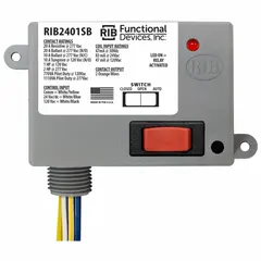 General purpose power relay with SPST-NO configuration. Coil voltage 24V AC/DC/120V AC. Nipple size 0.50 in NPT for conduit mounting. Suitable for on/off control of motors, pumps, and resistive loads in commercial and industrial applications.
