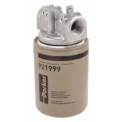 Parker Single Head Return Line Hydraulic Filter, 20 gpm, 150 psi, Paper Element - Single Head Return Line Hydraulic Filters