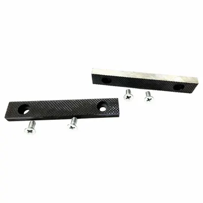 PALMGREN Standard Jaw Plate Kit: Steel, For 6 in Vise Jaw Wd, Fasteners, Works with - Screw-In Vise Jaw Caps