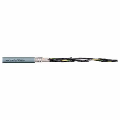 CHAINFLEX Control Cable: 22 AWG Conductor Size, 5 Conductors, PVC, Order by the Foot - Continuous Flexing Exposed Run Tray Cables