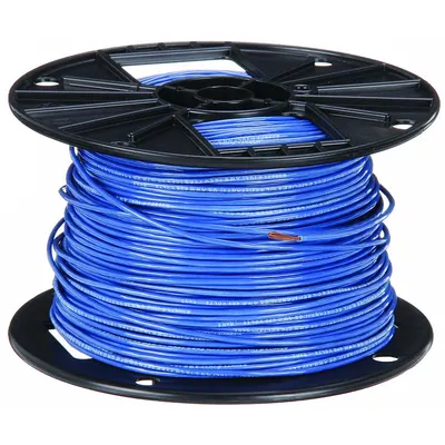 SOUTHWIRE 16 AWG TFFN Copper Building Wire, 600 V, Blue, 500 ft - Copper TFN/TFFN Building Wires
