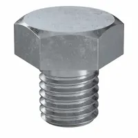 Hex Head Cap Screw: Steel, Class 8.8, Zinc Plated, M14, Metric, 16 mm lg, Fully Threaded, 50 PK (MPN HC38140160-050P1)