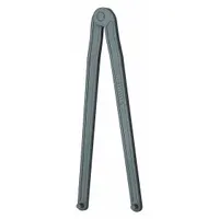 GEDORE Pin Spanner Wrench: 432 mm, 1/4 in Pin Dia, 9 in Overall Lg, 5/16 in Pin Lg, 1/8 in Hook Dp (MPN 44 6)