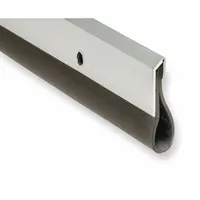 NATIONAL GUARD Door Sweep: Looped Insert, Aluminum, 96 in Lg, 2 1/4 in Wd, Aluminum (MPN 2014A-8)