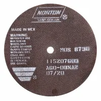 NORTON Cutoff Wheels: Type 1, 7" x 0.06" x 1/2", A60-OBNA2 (MPN 66252938816)