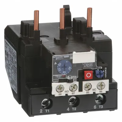 SCHNEIDER Overload Relay: Thermal Protection, 3 Poles, 1NO/1NC, Phase Loss Sensitivity - IEC Thermal Overload Relays