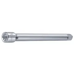 This 3/8" drive hand socket extension has a 6 in overall length and standard type. It features a 3/8 in input and output drive size, allowing access to recessed fasteners in automotive, industrial, and mechanical applications.