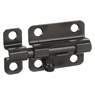 OEM Door Bolt, Barrel Bolt, 1/2 in Ht, 1 1/2 in Wd, 2 1/2 in Lg - Door Bolts