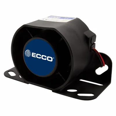 ECCO 876N Heavy-Duty Backup Alarm, Tonal, 112 dB, 12-36V DC, Bolt Mount - Heavy-Duty Backup Alarms