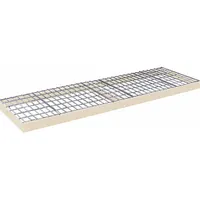 HALLOWELL Boltless Shelf: 72 in x 24 in, 1,200 lb Load Capacity, Steel, 4 ga Decking, Tan (MPN DRHCWL7224PT)