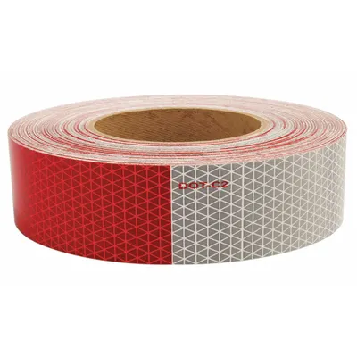 ORALITE Reflective Tape: Construction/Emergency Vehicles/Trucks and Trailers, Red/White - Vehicle Reflective Tapes