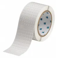 Pre-Cut Label Stock Roll: 1/4 in x 1/4 in, 1/4 in, Polyimide, White (Matte), 20,000 Labels per Roll (MPN THT-70-719-20)
