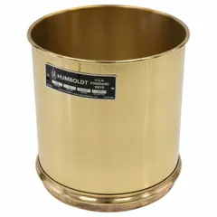 Standard test sieve with 8 in outside diameter and 8 in height. Stainless steel #200 mesh screen in a brass frame. Complies with AASHTO M92. Used for particle size analysis of aggregates, soils, and other granular materials in laboratory testing.