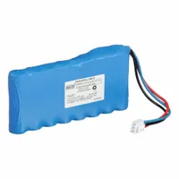 Lithium Iron Phosphate emergency and exit battery. 12.8 V, 3 Ah capacity (38.4 Wh, 8 cells). Compatible with DUAL-LITE model DYN12-06L. Used as a replacement power source for emergency lighting fixtures in commercial and industrial facilities