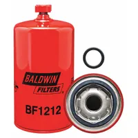BALDWIN FILTERS Fuel Filter: Spin-On, 3 11/16 in Outside Dia, 1"-14 Thread Size, Cellulose, Cummins (MPN BF1212)