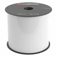 LabelTac Pro Model Magnetic Supply: 4 in x 25 ft, Vinyl, White (Gloss), Indoor/Outdoor (MPN LT402M)