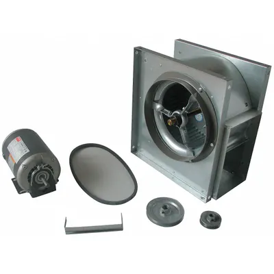 Dayton Blower: 12 3/4 in Wheel Dia, Belt Drive, Includes Drive Pack, 1,910 cfm - Belt-Drive Blowers with Drive