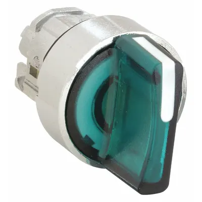 SCHNEIDER Short-Handled Selector Switch: 22 mm Panel Mount Size, 3 Positions - Illuminated Selector-Switch Operators