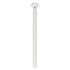 Natural-colored fine adjustment cable tie for indoor bundling and organizing wires, cables, and small components. Nominal length 4 in, width 0.09 in, maximum bundle diameter 5/8 in. Pack of 100. Not for outdoor use.