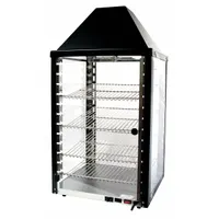 Heated Display Case: For Snacks, 4 Shelves, Black, 640 W Watt, 5.3 A Current, 00690-25-001-BLK-1