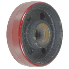 Rigid caster designed for use with Vestil CART-1000-LD-PSS cart. Provides non-swiveling support for moving heavy loads in industrial and warehouse environments. Suitable as a replacement or integration part for compatible Vestil material handling equipment.