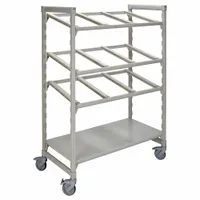 CAMBRO Flex Station: 2 Traverses, 67 1/4 in Ht, 24 in Dp, NSF Certified, Speckled Gray, 48 in Lg (MPN CPM244867FX2)