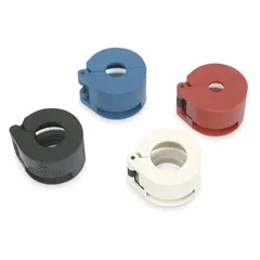 This 4-piece spring lock coupler tool set is designed for servicing spring lock couplers in fluid systems. Includes tools for 3/8, 1/2, 5/8, and 3/4 in couplers. Used for disconnecting and reconnecting couplers on air, fuel, or hydraulic lines.