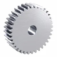 Hubless Spur Gear: Module m 2, 36 Teeth, 15 mm Bore Dia, Stainless Steel, 20° Pressure Angle (MPN SUSA2-36)