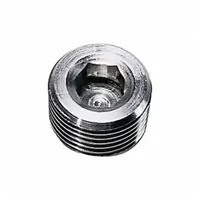 Plug: Hex Drive Cored Plug, 3/8 in, NPT Threaded, 316 Stainless Steel, 2,176 psi, 7/16 in Lg (MPN 0285 18 00)