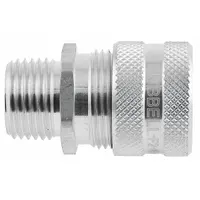 Liquid Tight Cord Connector: Aluminum, 3/4 in MNPT, 0.19 in to 0.25 in, Silver, 1 5/8 in Overall Lg (MPN SHC1031)