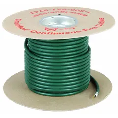 CHAINFLEX CF6 series continuous flexing control cable with 4 copper conductors (14 AWG) plus ground, black with white numbers, PVC jacket, 600 V rating, heat resistant, cRUus listed. Suitable for automated machinery, robotics, and cable carrier (e-chain) applications requiring repeated flexing.