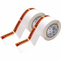 Pre-Cut Label Stock Roll: Warning, Warning Header, 3 in x 3 in, 3 in, Polyester, White, 500 Labels (MPN THTEL-184-483-1-WA)