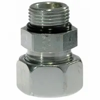 ERMETO Compression Fitting Adapter: 22 mm OD Size, M26 x 1.5 Thread Size, Metric, Steel (MPN EW22LMEDOMDCF)
