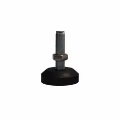 This single ended shear beam load cell from B-TEK features a 4-inch overall height and 4-inch overall length with a 3/4"-16 thread size. It is used in industrial weighing applications to support and stabilize floor scales, compensating for uneven surfaces to maintain measurement accuracy.
