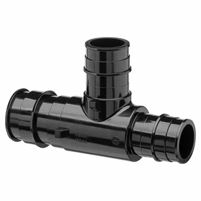 ZURN Barbed Tee: Polymer, Expansion - Expansion Polymer Barbed Tube Fittings