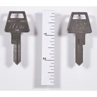 Key Blank: Compatible with American Lock Locks, Key ID # AM4, Brass, Nickel Plated (MPN 1653-AM4)