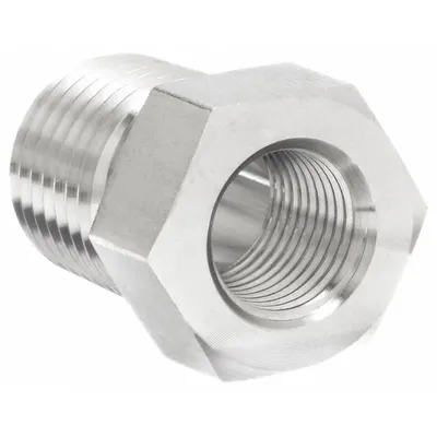 PARKER Hydraulic Hose Adapter: 1/8 in x 1/4 in Fitting Size, Female x Male, NPTF x NPTF - NPTF-to-NPTF Steel Hydraulic Hose Adapters