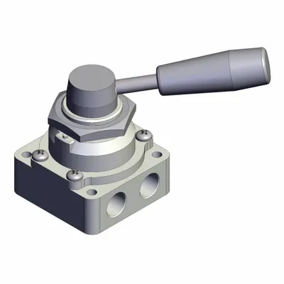 SMC Hand Valve: VH Series, Lever Actuator, 1/4 in NPT - VH Series Manual Air Control Valves