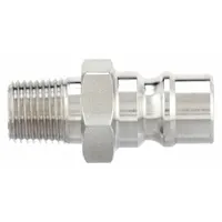SNAP-TITE Hydraulic Quick Connect Hose Coupling: 1/4 in, 316 Stainless Steel, 1/8"-27 Thread Size (MPN SPHN4-2M)