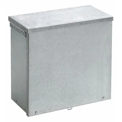 HOFFMAN Enclosure: Steel, 10 in x 10 in x 6 in, 3R, Solid Cover, Screw On, Included - Steel Enclosures with Screw-On Covers
