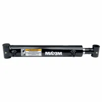 MAXIM Welded Hydraulic Cylinder: 2.5 in Bore Dia., 20 in Stroke Lg, 28 in Retracted Lg, 14,720 lb (MPN 288328)