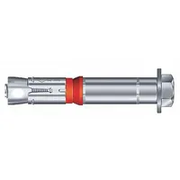 MKT FASTENING Wedge Anchor Stud: 141 mm Overall Lg, 15 mm Dia, M10 Thread Size, Steel, Steel, 5 PK (MPN M16225301)